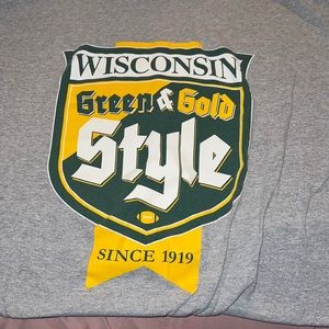 Fun Old Syle Green & Gold Sylyle T-Shirt Green Bay Packers Afternoon Co. 🧀